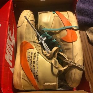 Nike blazer off white hallow eves